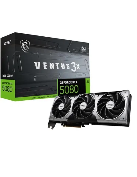 MSI VENTUS GeForce RTX5080 16G 3X OC NVIDIA GeForce RTX 5080 16 GB
