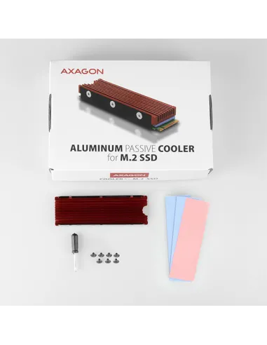 Axagon CLR-M2 sistema di raffreddamento per computer M.2 NVMe SSD,