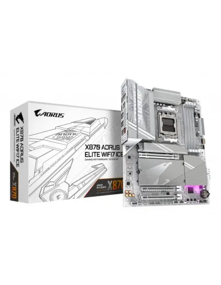 GIGABYTE X870 AORUS Elite WF7 ICE, AMD X870 Mainboard - Sockel AM5, DDR5