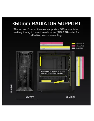 3200D RS MID-TOWER CASE BLACK