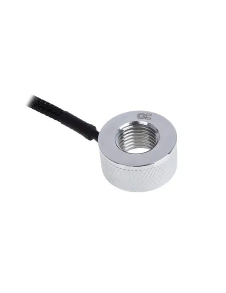 Alphacool Eiszapfen Temperatursensor G1/4 IG/IG mit AG Adapter - chrome