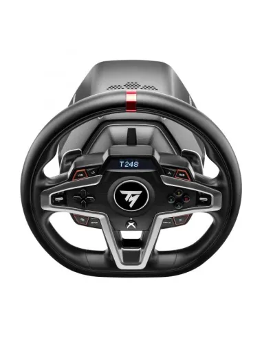Thrustmaster T248 offre un'esperienza di guida coinvolgente su PC e console. Il suo sistema ibrido garantisce potenza, mentre i