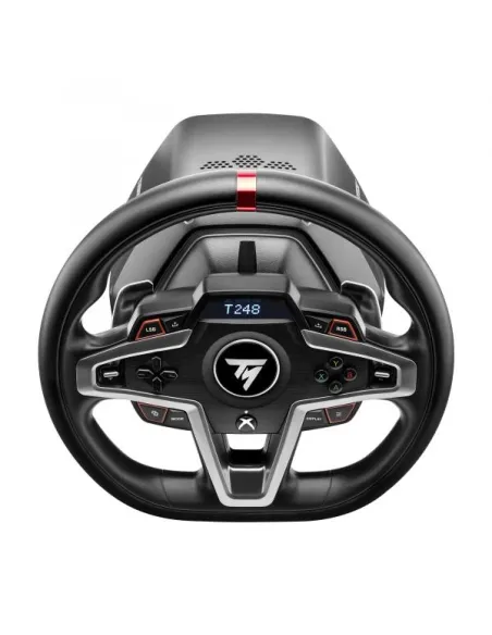 Thrustmaster T248 offre un'esperienza di guida coinvolgente su PC e console. Il suo sistema ibrido garantisce potenza, mentre i