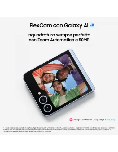 Samsung Galaxy Z Flip6 Smartphone AI, 512GB, RAM 12GB, Display 3,4"