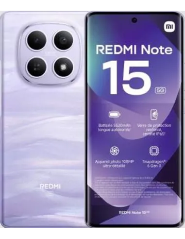 Xiaomi Redmi Note 15 8+256GB 6.77" 5G Mist Purple Wind3