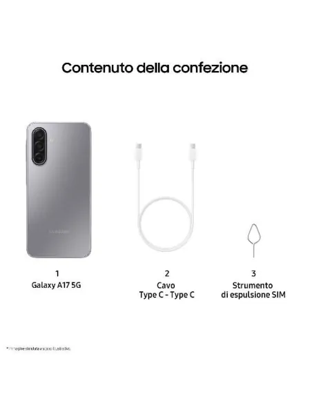 Samsung SM-A176 A17 8+256GB6.7" 5G Gray DS ITA