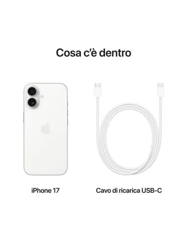 Apple iPhone 17 256GB 6.3" White ITA MG6K4QL/A