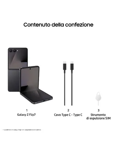 Samsung SM-F766B Z Flip 7 12+256GB 4.1"/6.9" 5G Jet Black EU