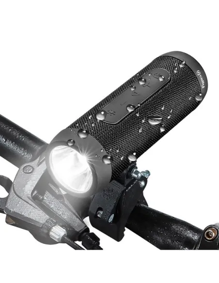 BIKE SPEAKER FLASHLIGHT BLACK