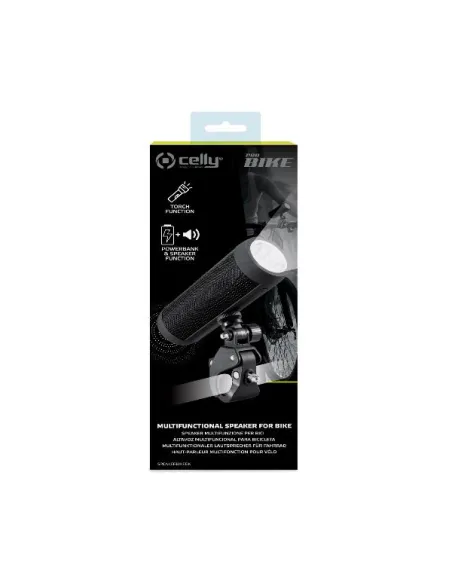 BIKE SPEAKER FLASHLIGHT BLACK