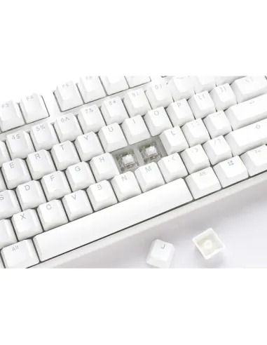 Ducky One 3 Classic Pure White Gaming Tastatur, RGB LED - MX-Blue