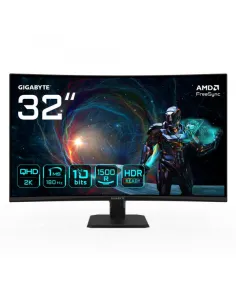 GIGABYTE GS32QCA, 32 Zoll Curved Gaming Monitor, 180Hz, WQHD, VA, AdaptiveSync