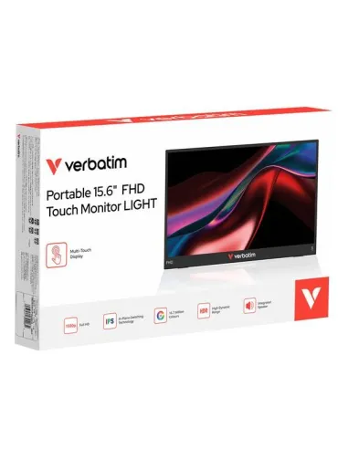 Verbatim Portable 15.6" FHD Touch Monitor LIGHT Monitor portatile