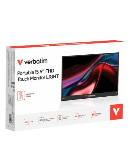 Verbatim Portable 15.6" FHD Touch Monitor LIGHT Monitor portatile