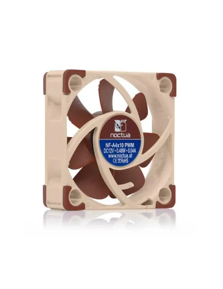 Noctua NF A4x10 PWM Case per computer Ventilatore 4 cm Beige, Rosso