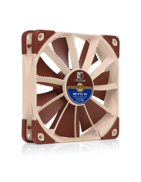 Noctua NF-F12 Case per computer Ventilatore 12 cm Beige, Marrone