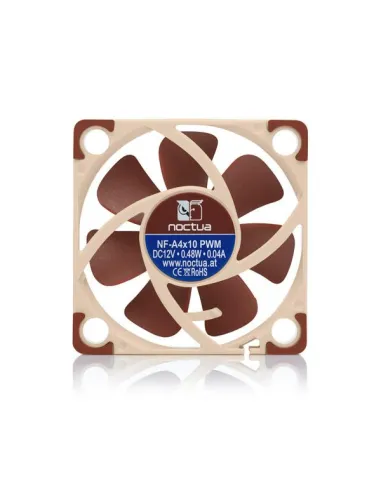 Noctua NF A4x10 PWM Case per computer Ventilatore 4 cm Beige, Rosso