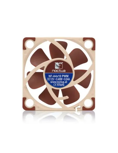 Noctua NF A4x10 PWM Case per computer Ventilatore 4 cm Beige, Rosso