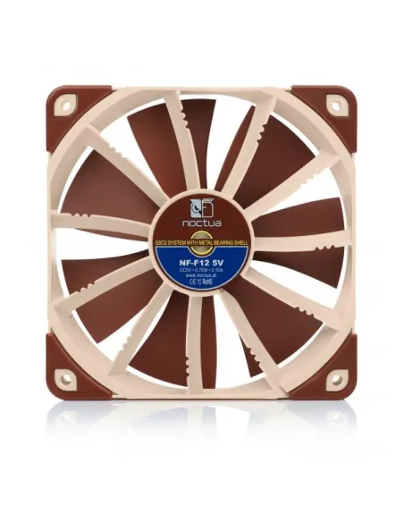 Noctua NF-F12 Case per computer Ventilatore 12 cm Beige, Marrone