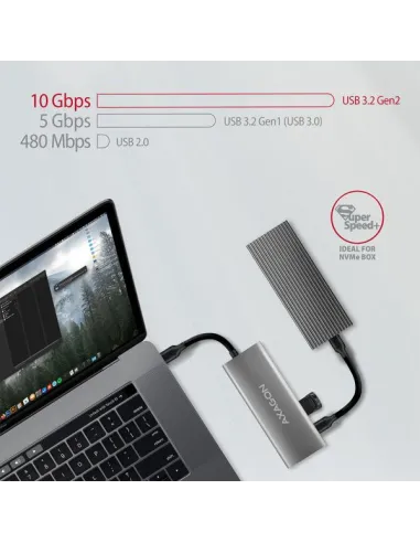 AXAGON HMC-5G2 Multiport-Hub, USB 3.2 Gen2, HDMI, 2x USB-A, 2x USB-C