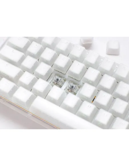 Ducky One 3 Aura White TKL Gaming Tastatur, RGB LED - MX-Silent-Red