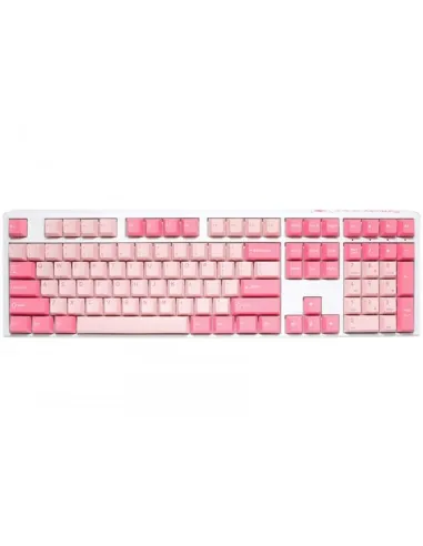 Ducky One 3 Gossamer Pink Gaming Keyboard - MX-Black Clear Top (US)