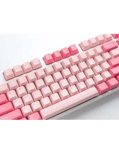 Ducky One 3 Gossamer Pink Gaming Keyboard - MX-Black Clear Top (US)