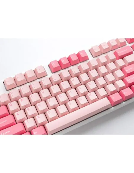 Ducky One 3 Gossamer Pink Gaming Keyboard - MX-Black Clear Top (US)