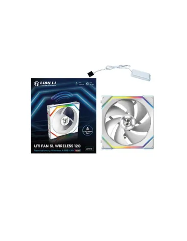 Lian Li UNI FAN SL Wireless ARGB PWM Lüfter - 120 mm, weiß