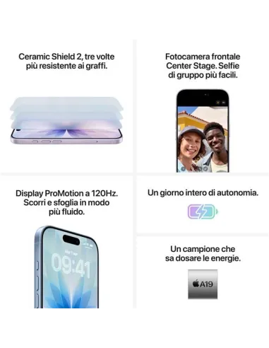 Apple iPhone 17 256GB 6.3" Black ITA MG6J4QL/A