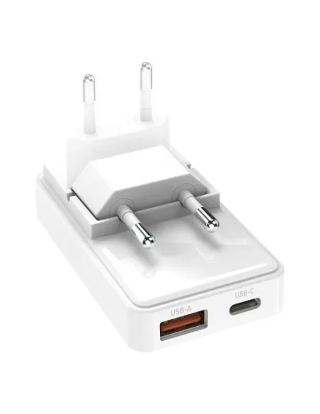 Caricabatterie Sbs TETRGANUSBTCFOLD65W FLEXI WALL CHARGER 65W White