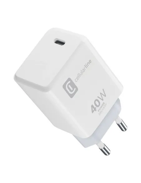 Caricabatterie Cellular Line ACHIPHUSBCPD40WW WALL CHARGER 40W White
