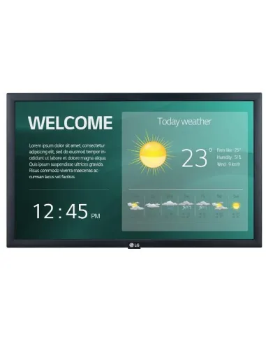 LG 22SM3G-B visualizzatore di messaggi Pannello piatto per