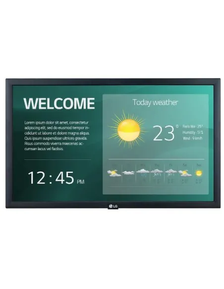 LG 22SM3G-B visualizzatore di messaggi Pannello piatto per