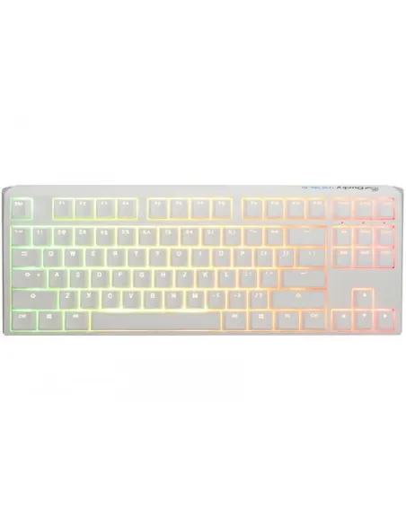 Ducky One 3 Classic Pure White TKL Gaming Tastatur, RGB LED - MX-Clear