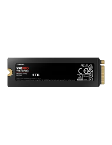 Samsung 990 PRO Series NVMe SSD, PCIe 4.0 M.2 Typ 2280, mit Kühlkörper - 4 TB