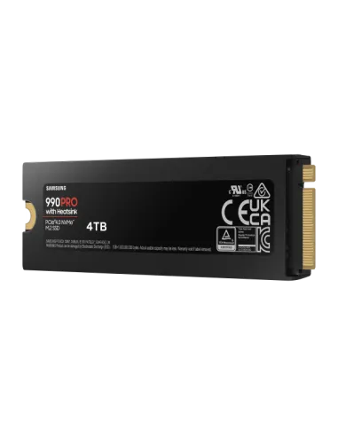 Samsung 990 PRO Series NVMe SSD, PCIe 4.0 M.2 Typ 2280, mit Kühlkörper - 4 TB