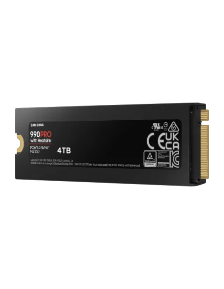 Samsung 990 PRO Series NVMe SSD, PCIe 4.0 M.2 Typ 2280, mit Kühlkörper - 4 TB