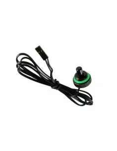 Bitspower Verschlussstopfen mit Temperatur Sensor G1/4 Zoll IG - 90 cm, schwarz matt