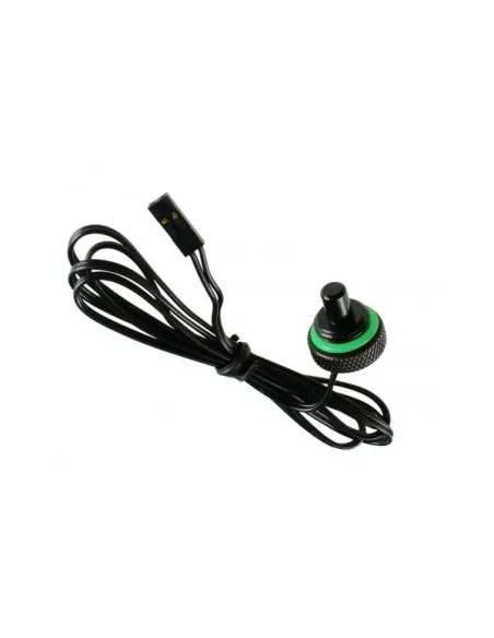 Bitspower Verschlussstopfen mit Temperatur Sensor G1/4 Zoll IG - 90 cm, schwarz matt