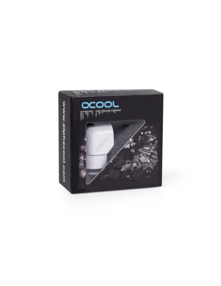 Alphacool Eiszapfen L-Verbinder drehbar G1/4 AG auf G1/4 IG - weiß