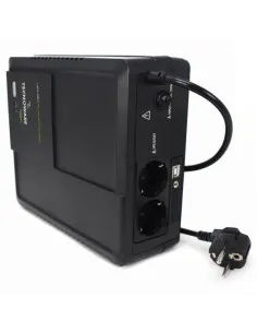 Tecnoware UPS Era Plus Active 1600 offre protezione affidabile per PC e dispositivi PFC Attivo. Include 2 uscite AC protette da 2