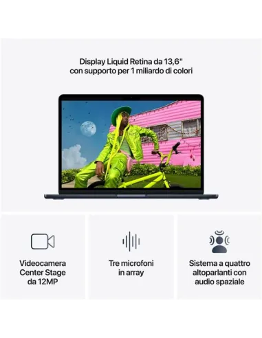 Apple MacBook Air 2026 13" M5 10C/8G 16/512GB Midnight MDHE4T/A