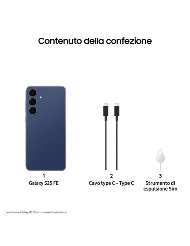 Samsung SM-S731 S25 FE 8+256GB 6.7" 5G Navy ITA