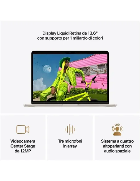 Apple MacBook Air 2026 13" M5 10C/8G 16/512GB Starlight MDHA4T/A