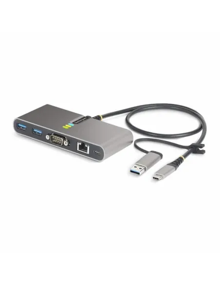 StarTech.com Hub USB-C a 2 porte con Ethernet e RS-232, dongle USB-C
