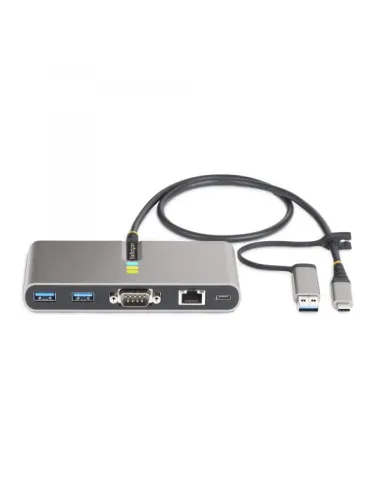 StarTech.com Hub USB-C a 2 porte con Ethernet e RS-232, dongle USB-C