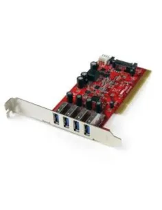StarTech.com Scheda Pci con 4 porte USB 3.0 (5Gbps) SuperSpeed con