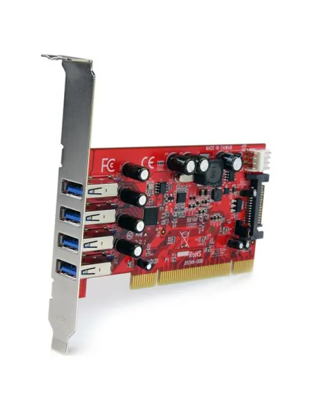 StarTech.com Scheda Pci con 4 porte USB 3.0 (5Gbps) SuperSpeed con