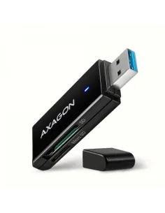 Axagon CRE-S2N lettore di schede USB 3.2 Gen 1 (3.1 Gen 1) Type-A Nero